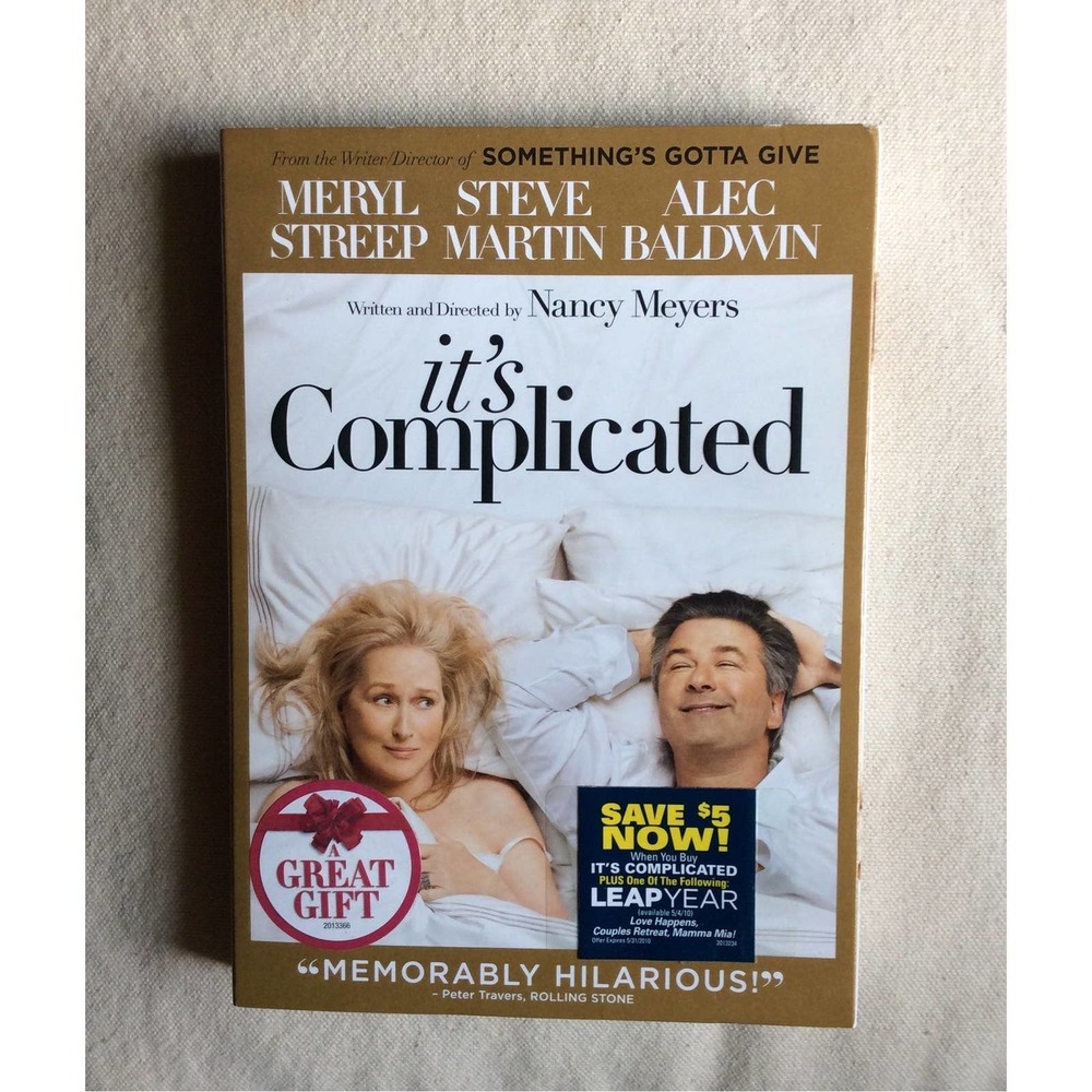 DVD It's Complicated, Meryl Streep, Steve Martin, Alec Baldwin,